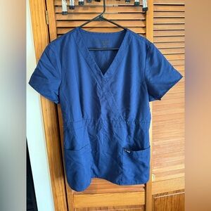 Grey's Anatomy navy Blue Scrub Top